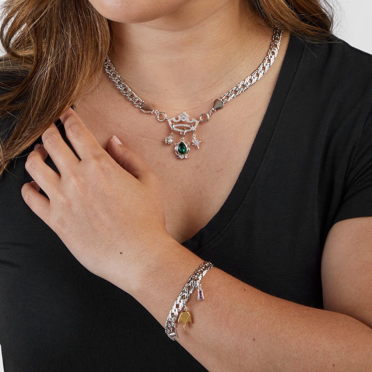 Rhinestone Disney Belle Bracelet Ariel Little Mermaid Disney