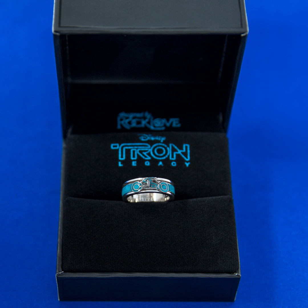 Disney X RockLove TRON LEGACY Lightcycle Spinner Ring
