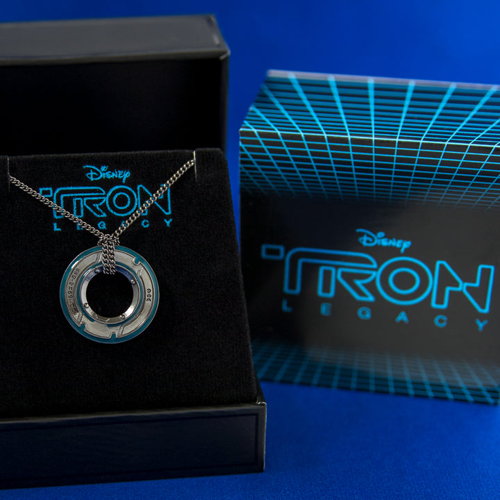 Disney X RockLove TRON LEGACY Flynn Identity Disc Necklace