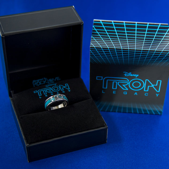 Disney X RockLove TRON LEGACY Lightcycle Spinner Ring
