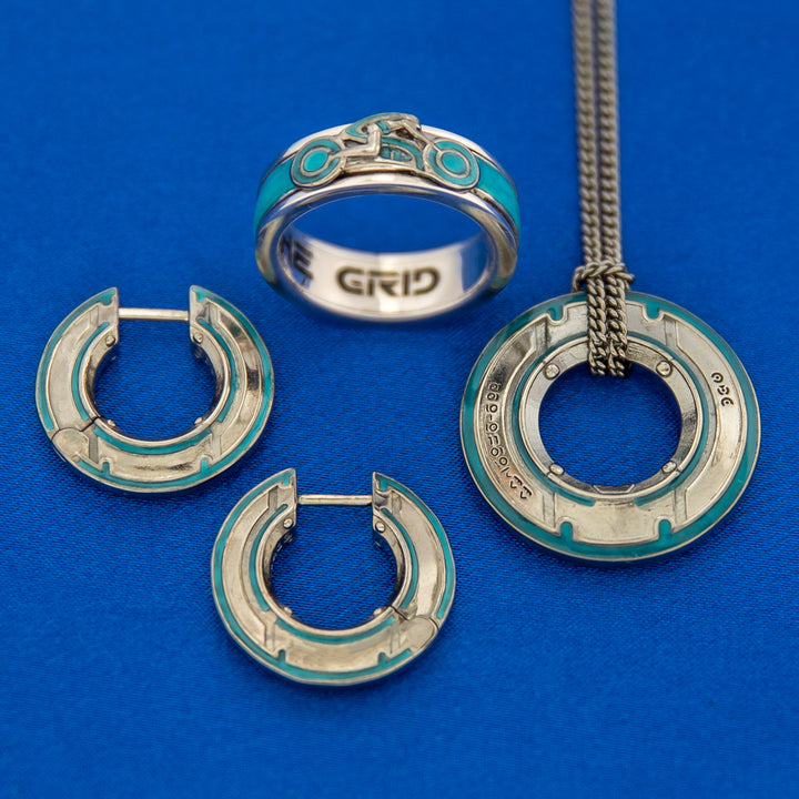 Disney X RockLove TRON LEGACY Flynn Identity Disc Necklace