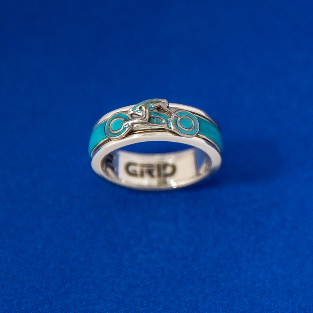 Disney X RockLove TRON LEGACY Lightcycle Spinner Ring