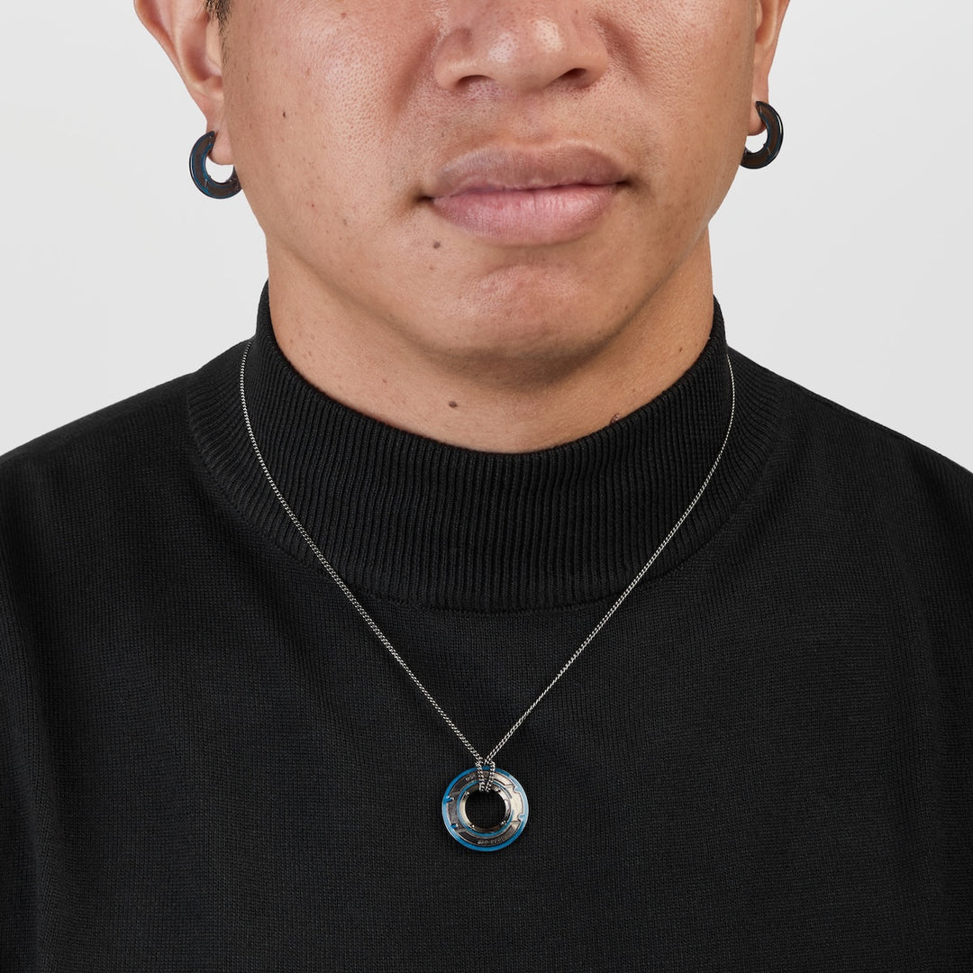 Disney X RockLove TRON LEGACY Flynn Identity Disc Necklace