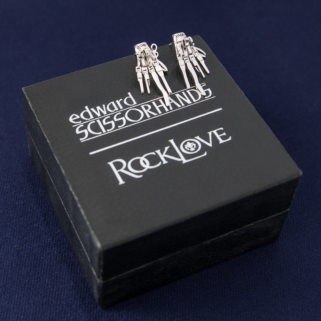Edward Scissorhands X RockLove Articulated Scissor Earrings
