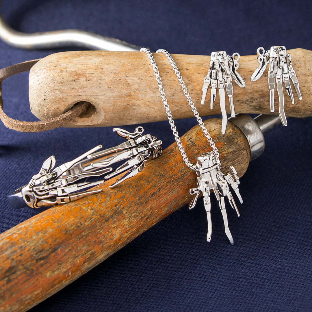 Edward Scissorhands X RockLove Articulated Scissor Earrings
