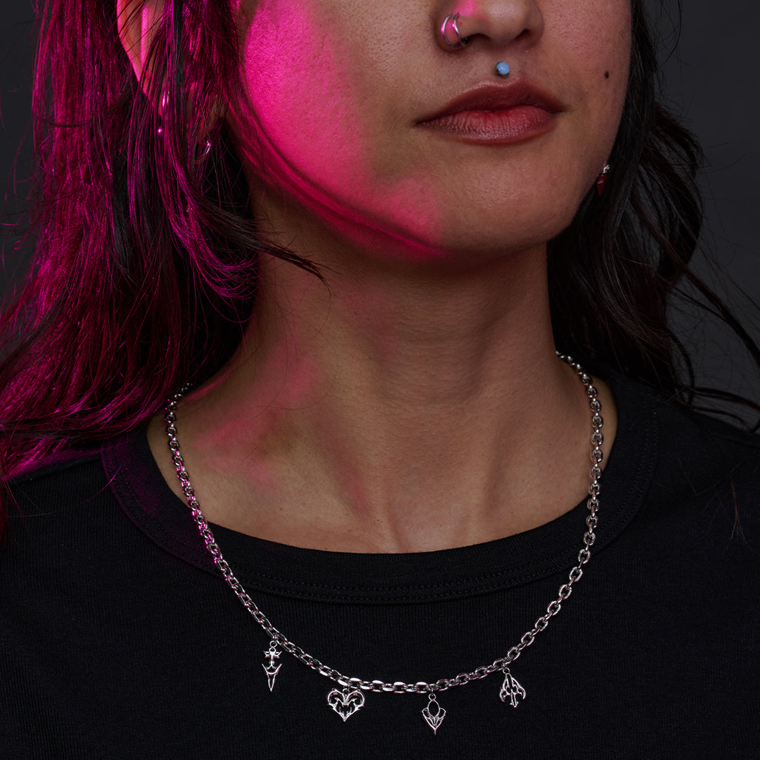 League of Legends X RockLove K/DA FIRESTARTER Charm Necklace