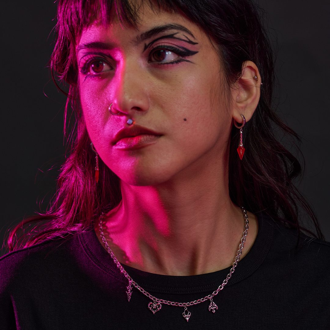 League of Legends X RockLove K/DA FIRESTARTER Charm Necklace