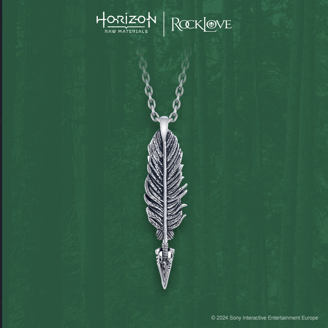 PlayStation X RockLove HORIZON FORBIDDEN WEST Nora's Feather Necklace