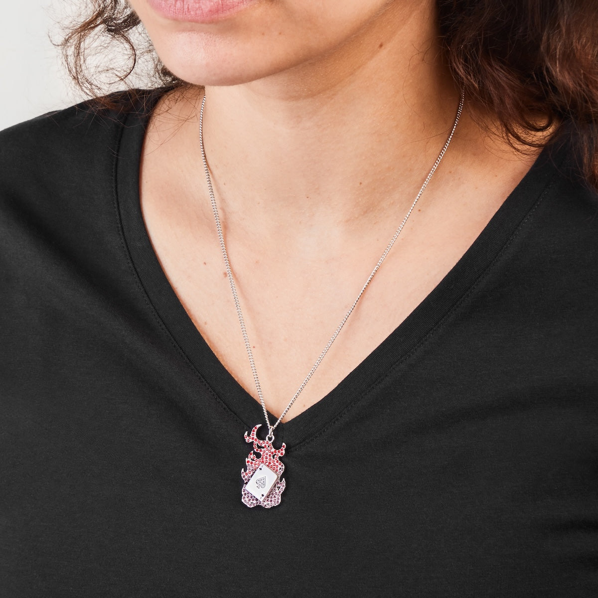 Marvel X RockLove X-MEN Gambit Spinning Card Necklace - RockLove