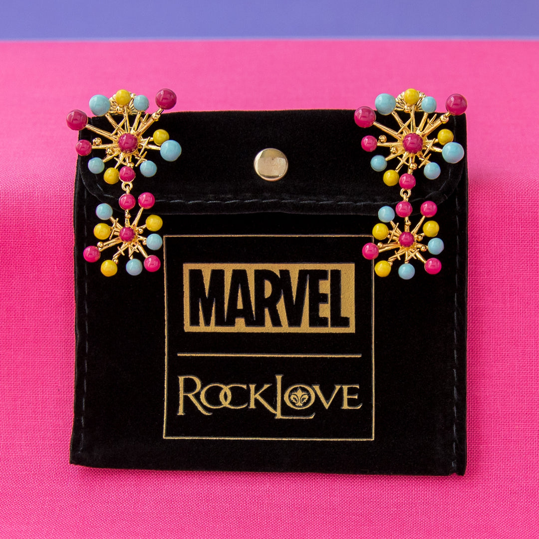 Marvel X RockLove X-MEN Jubilee Fireworks Earrings