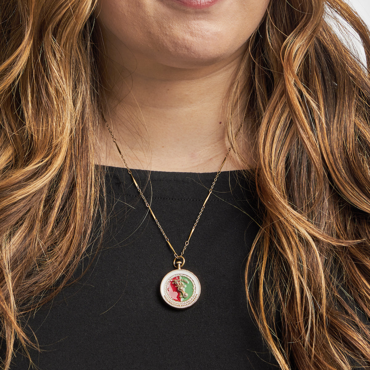 Marvel x RockLove Marvel Studios Loki TVA Stopwatch Necklace