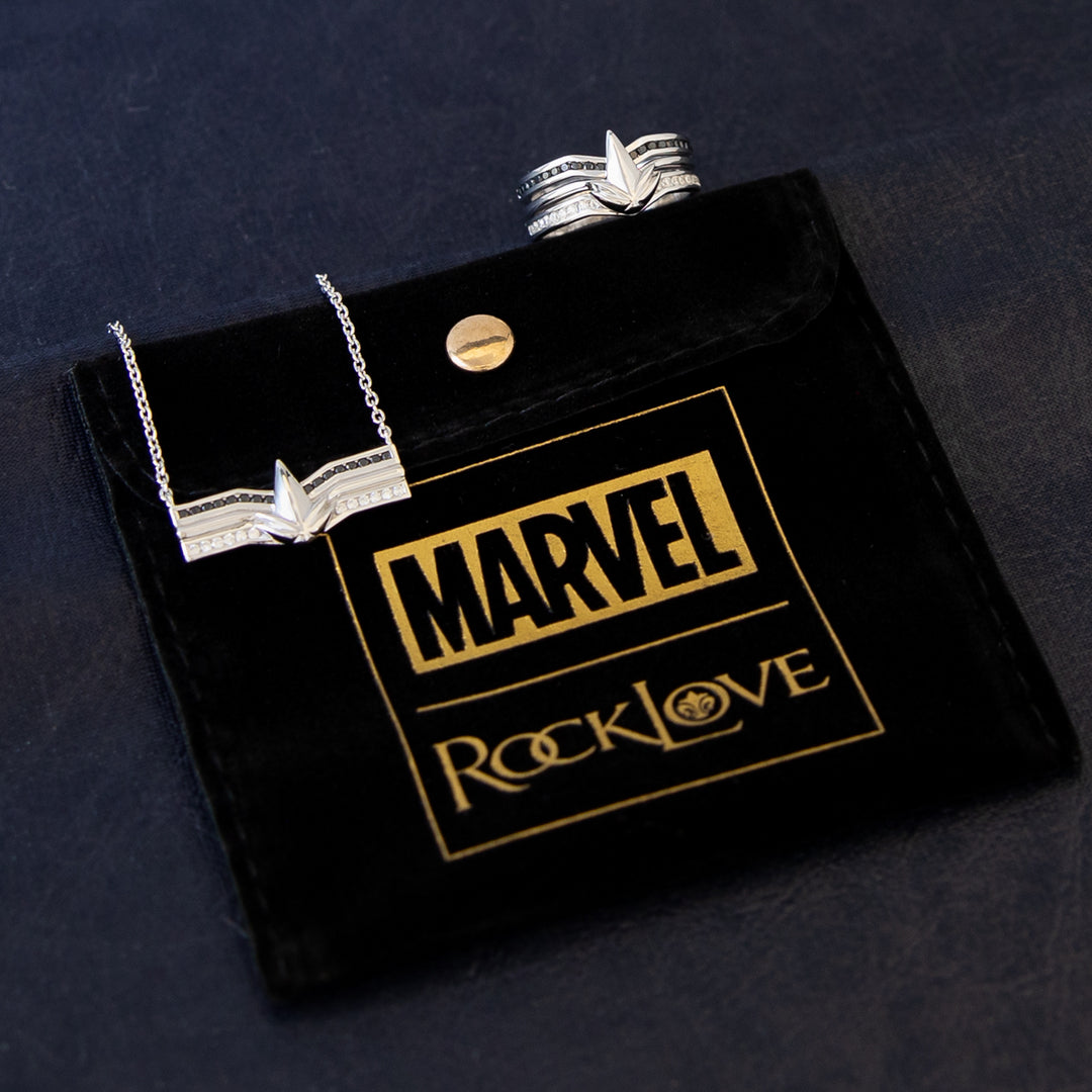 Marvel X RockLove MARVEL STUDIOS THE MARVELS Crystal Captain Monica Rambeau Necklace