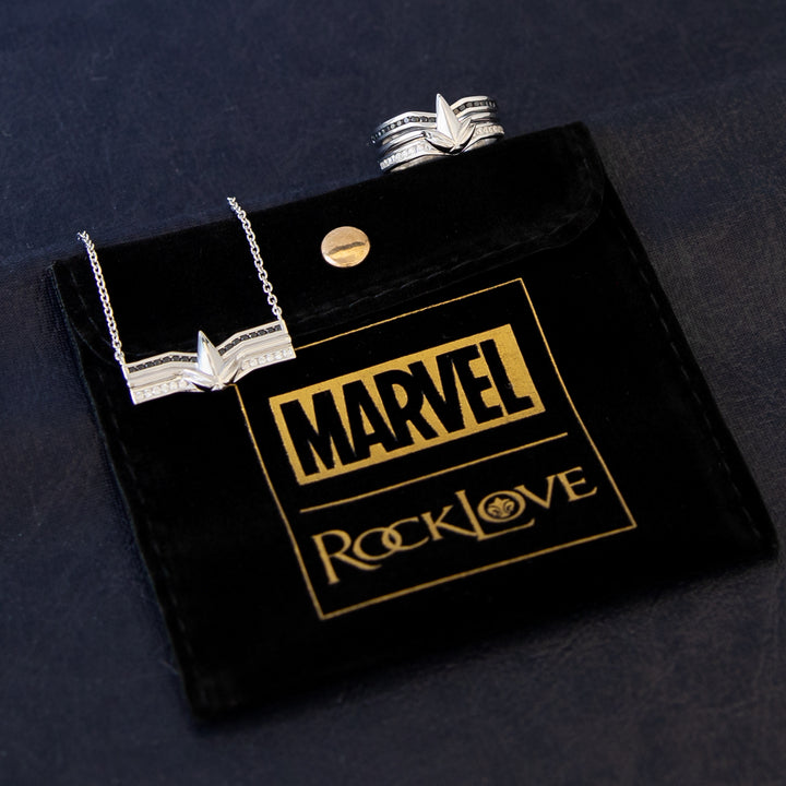Marvel X RockLove MARVEL STUDIOS THE MARVELS Crystal Captain Monica Rambeau Necklace