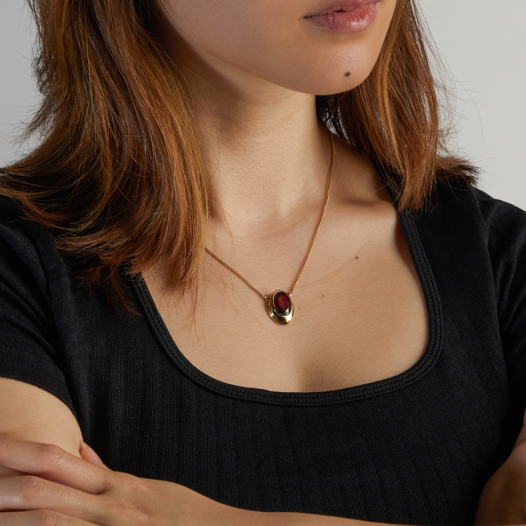 Magic: The Gathering X RockLove Mox Ruby Necklace