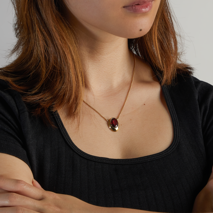 Magic: The Gathering X RockLove Mox Ruby Necklace
