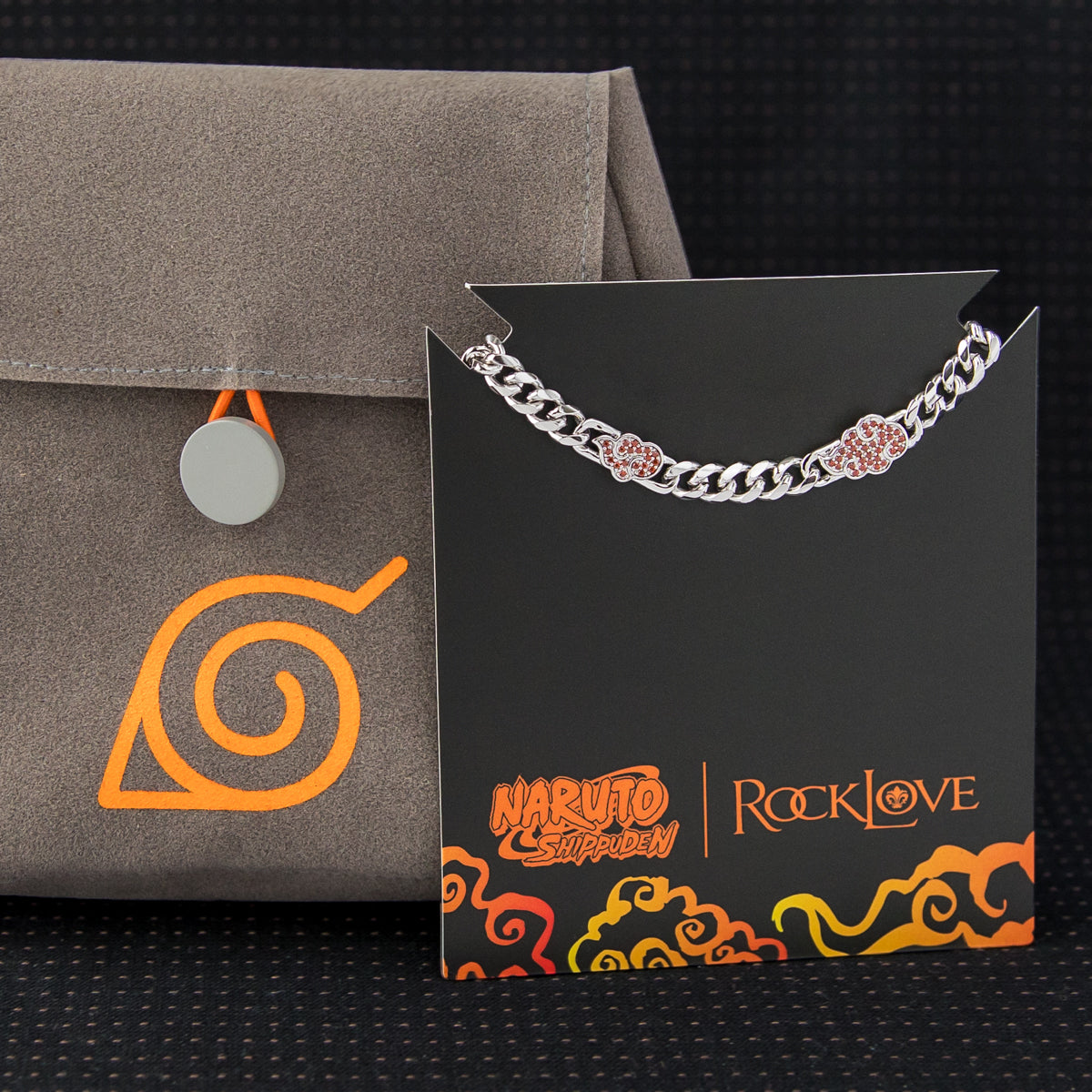 Naruto Shippuden X RockLove Akatsuki Cloud Bracelet - RockLove Jewelry