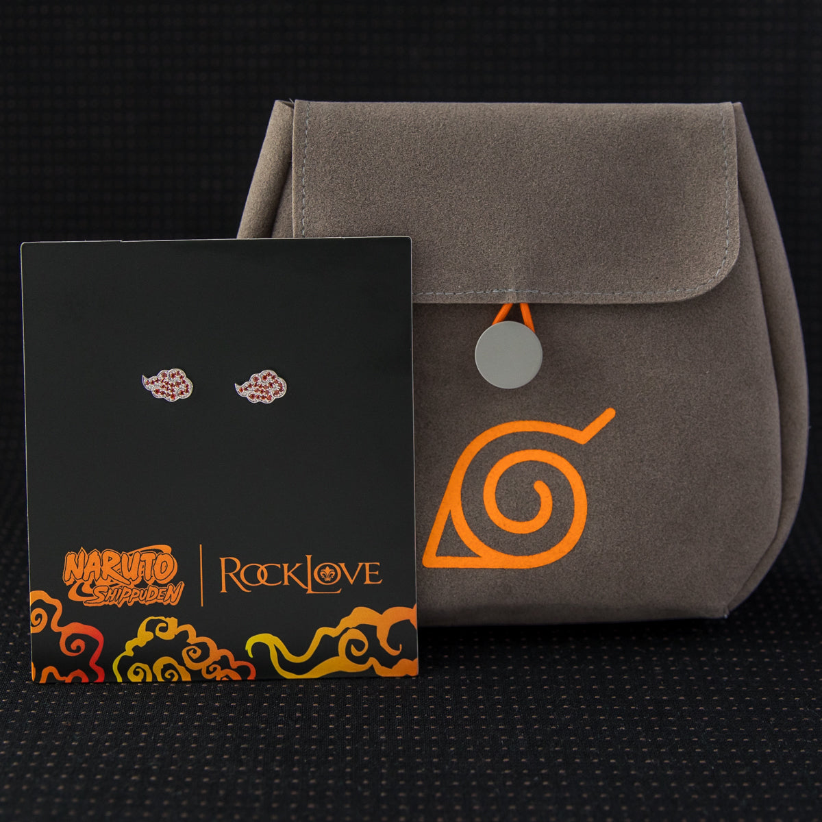Naruto Shippuden X RockLove Akatsuki Cloud Earrings - RockLove Jewelry