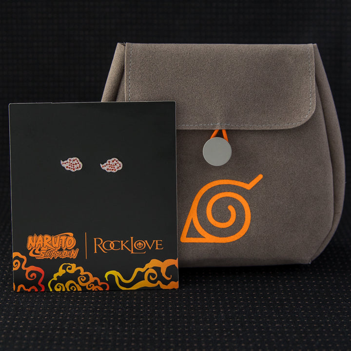 Naruto Shippuden X RockLove Akatsuki Cloud Earrings
