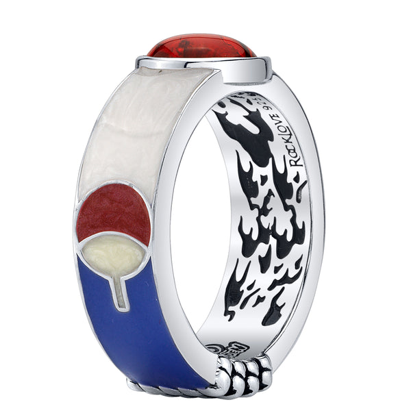 Naruto Shippuden X RockLove Sasuke Sharingan Ring - RockLove Jewelry