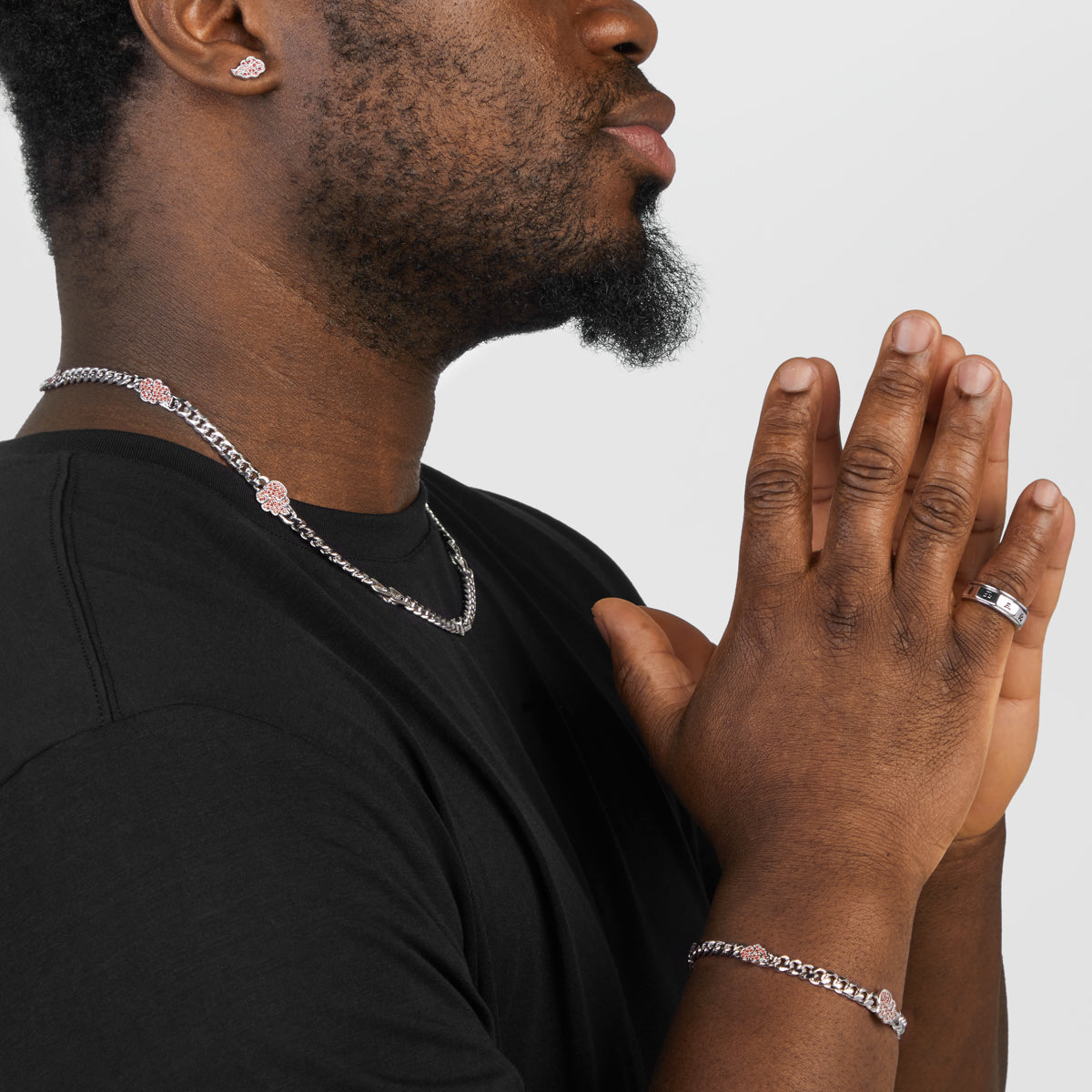 Naruto Shippuden X RockLove Akatsuki Cloud Bracelet - RockLove Jewelry
