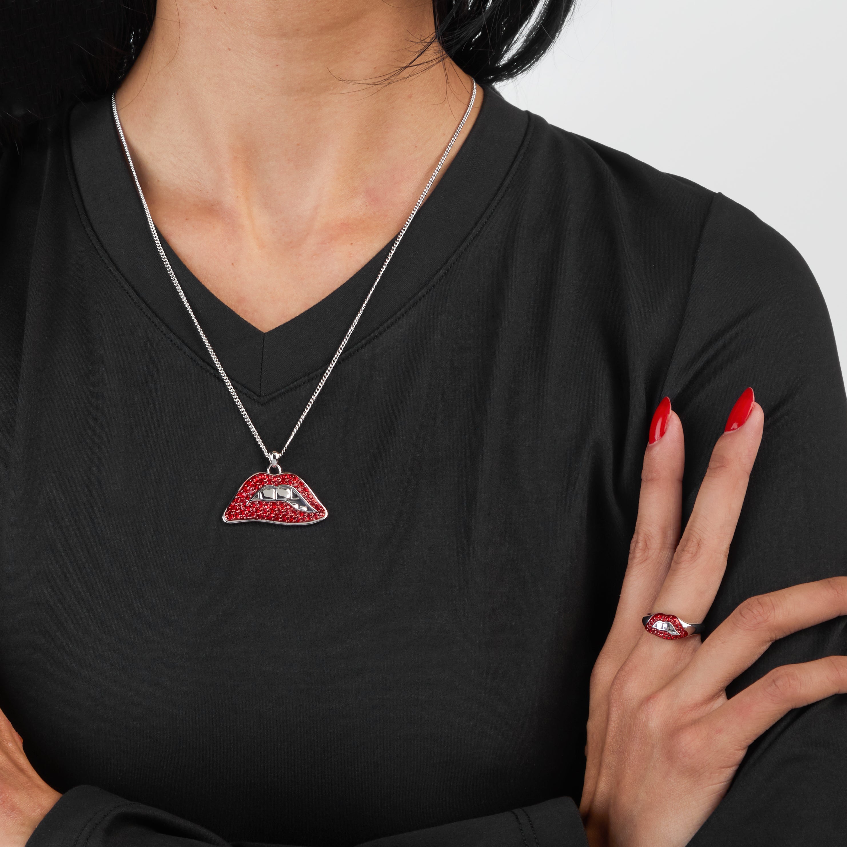 Rocky Horror Picture Show X RockLove Lips Necklace - RockLove Jewelry