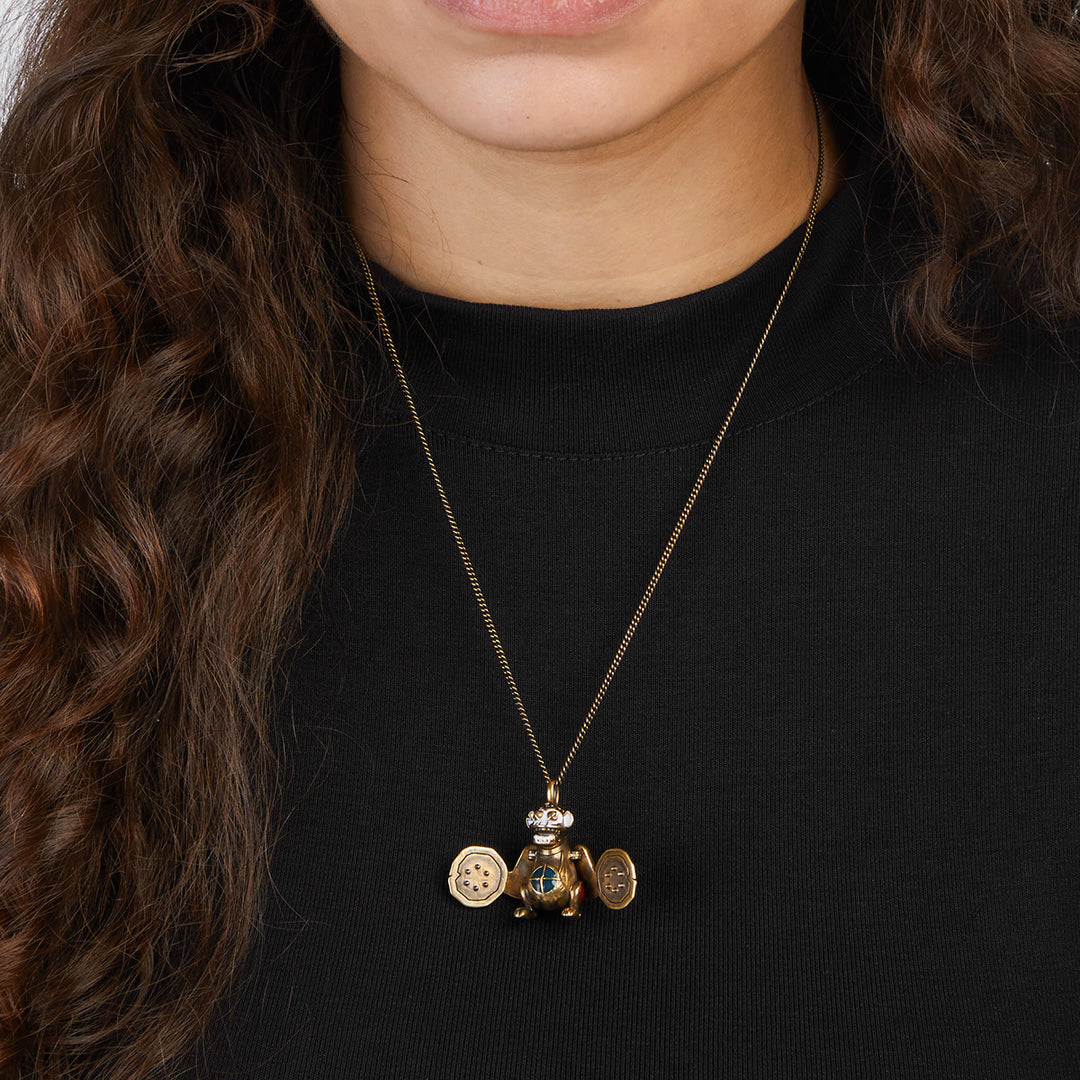 League of Legends X RockLove ARCANE Jinx Mechanical Monkey Necklace