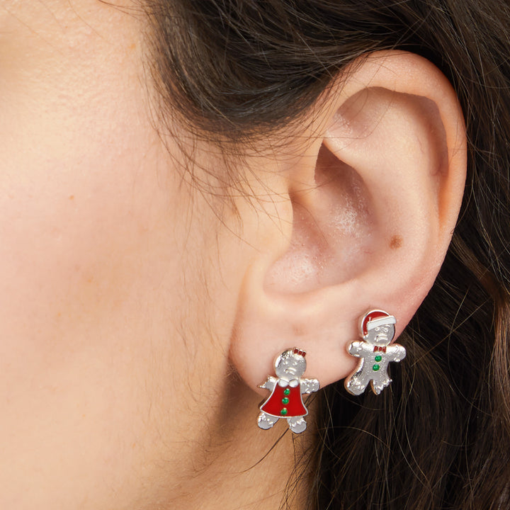 RockLove Yule-Tique Gingerbread Stud Earrings