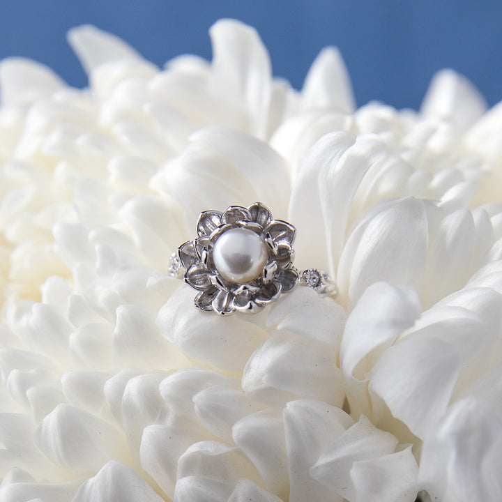 Disney X RockLove THE PRINCESS AND THE FROG Water Lily Pearl Ring