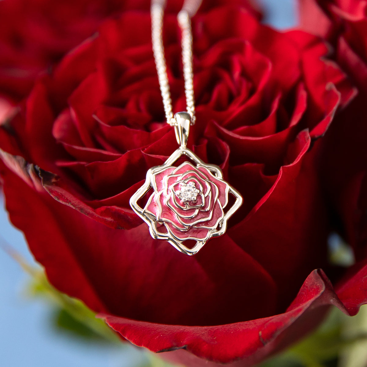 Disney X RockLove BEAUTY AND BEAST Belle Keepsake Necklace