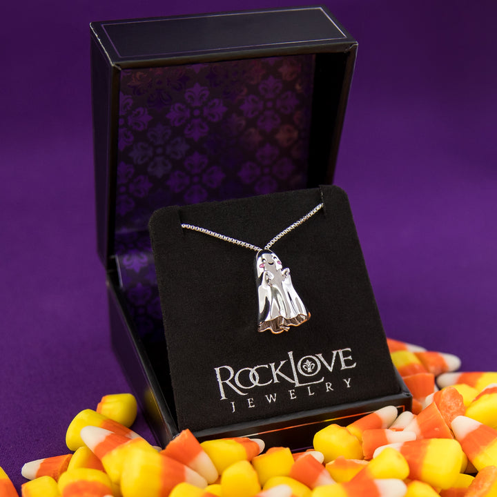 RockLove Boo-Tique Shy Skeleton Necklace