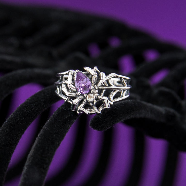 RockLove Boo-Tique Spinning Spider Ring