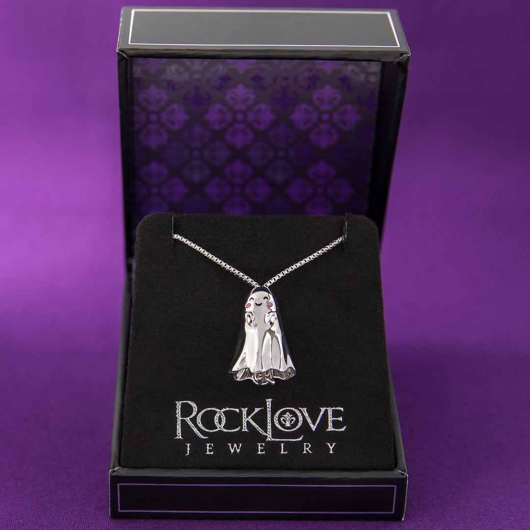 RockLove Boo-Tique Shy Skeleton Necklace
