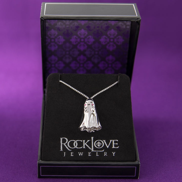 RockLove Boo-Tique Shy Skeleton Necklace