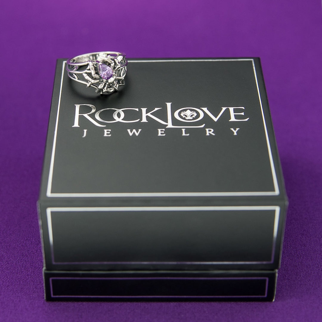 RockLove Boo-Tique Spinning Spider Ring