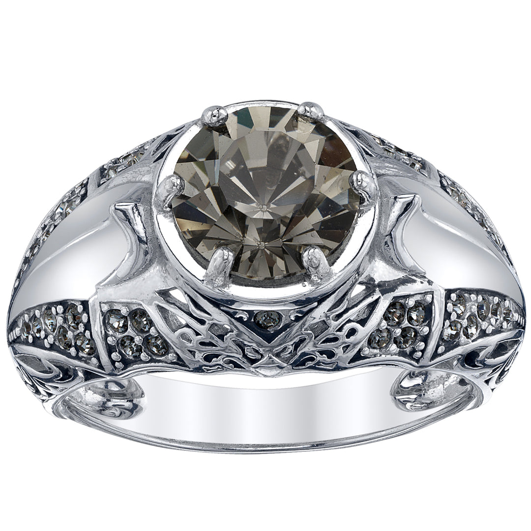 RockLove Boo-Tique Crystal Bat Ring