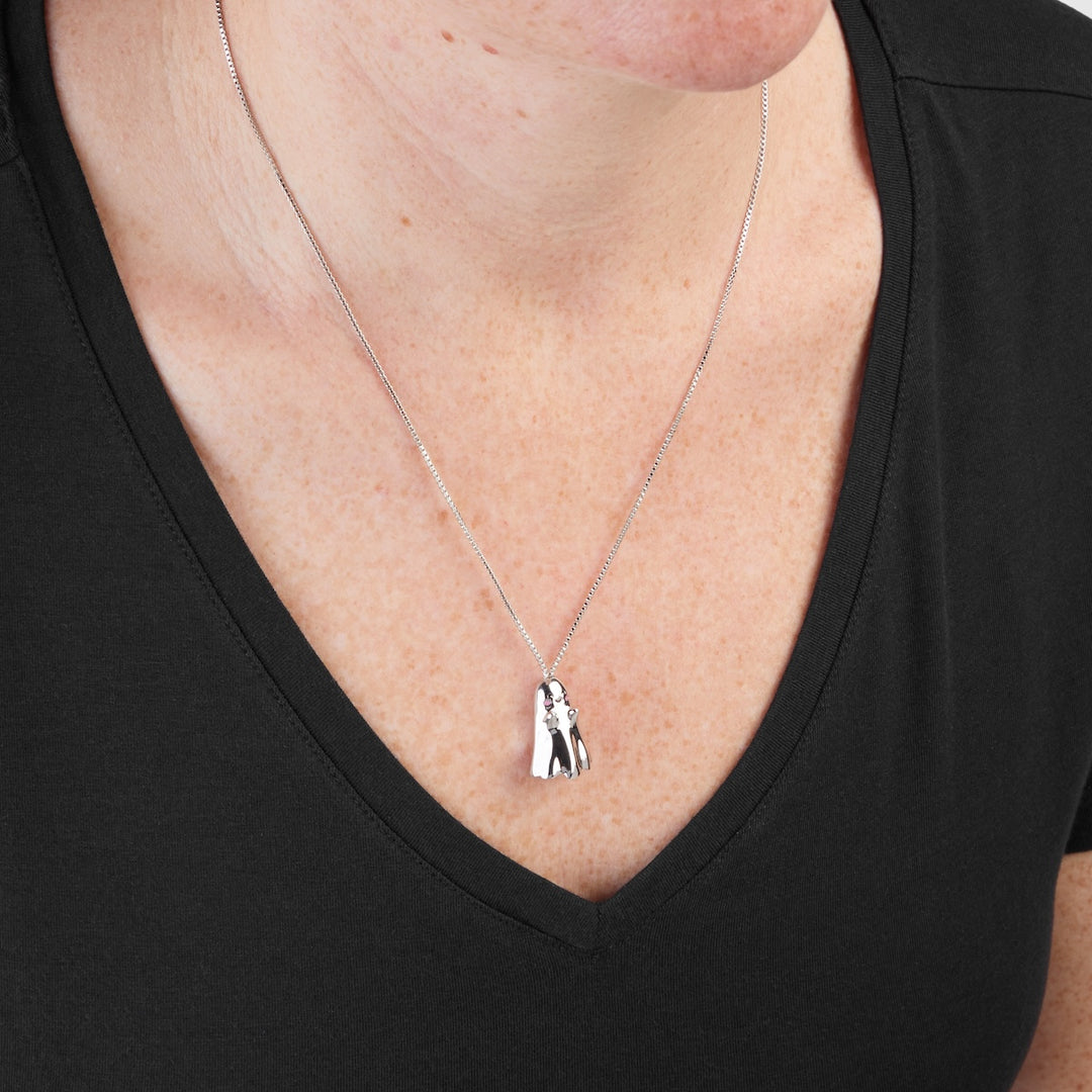 RockLove Boo-Tique Shy Skeleton Necklace
