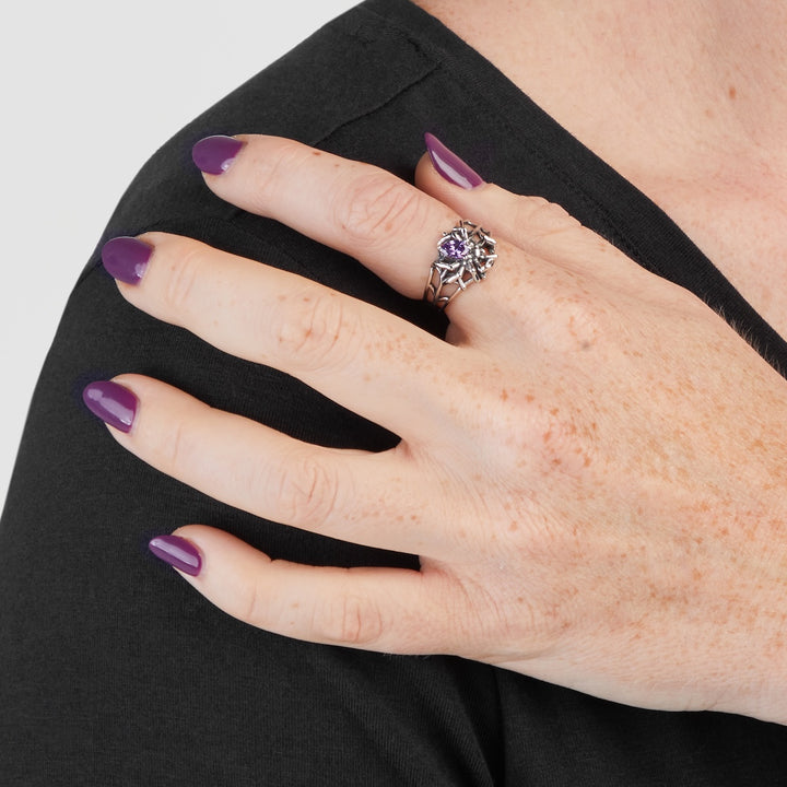 RockLove Boo-Tique Spinning Spider Ring