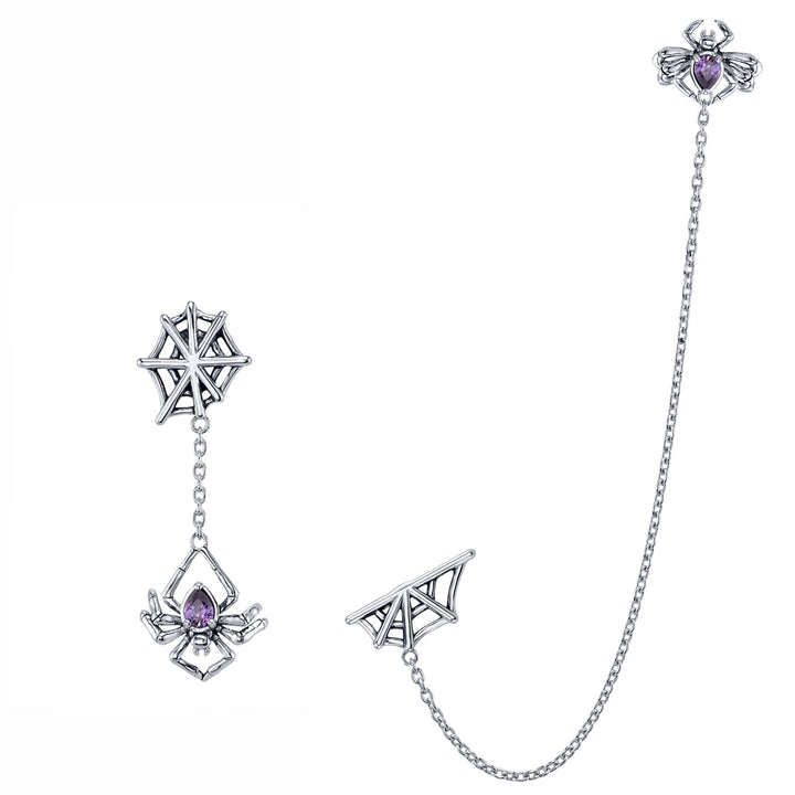 RockLove Boo-Tique Spinning Spider Earrings