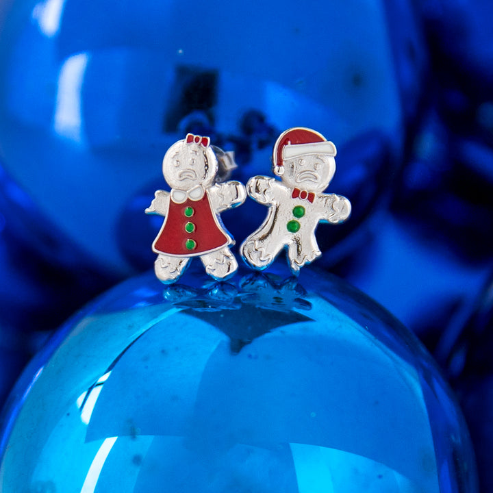 RockLove Yule-Tique Gingerbread Stud Earrings