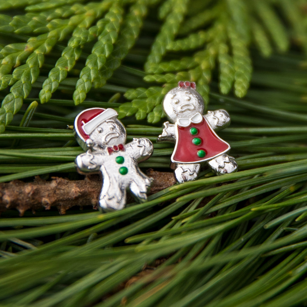 RockLove Yule-Tique Gingerbread Stud Earrings