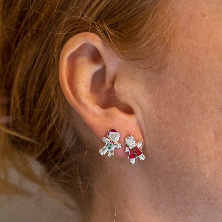 RockLove Yule-Tique Gingerbread Stud Earrings