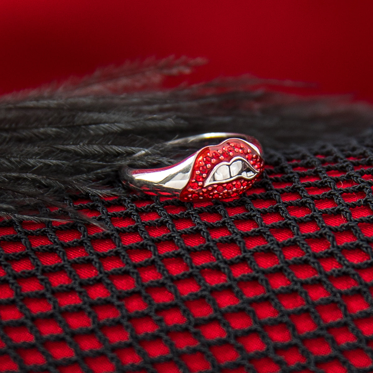 Rocky Horror Picture Show X RockLove Lips Ring - RockLove Jewelry