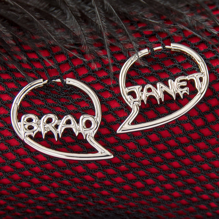 Rocky Horror Picture Show X RockLove Janet and Brad Hoop Earrings