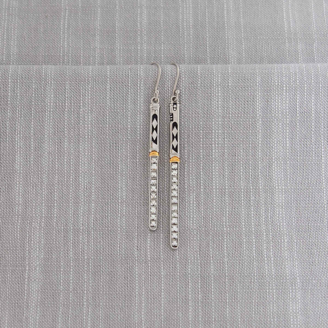 Star Wars X RockLove Ahsoka Tano Crystal Lightsaber Earrings