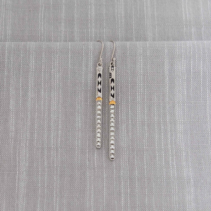 Star Wars X RockLove Ahsoka Tano Crystal Lightsaber Earrings