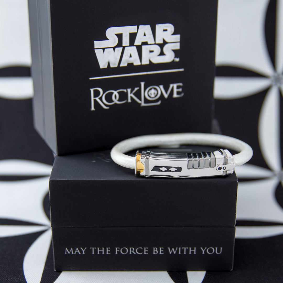 STAR WARS X RockLove Ahsoka Tano Leather Lightsaber Bracelet