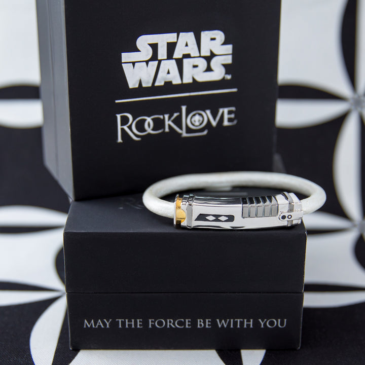 STAR WARS X RockLove Ahsoka Tano Leather Lightsaber Bracelet