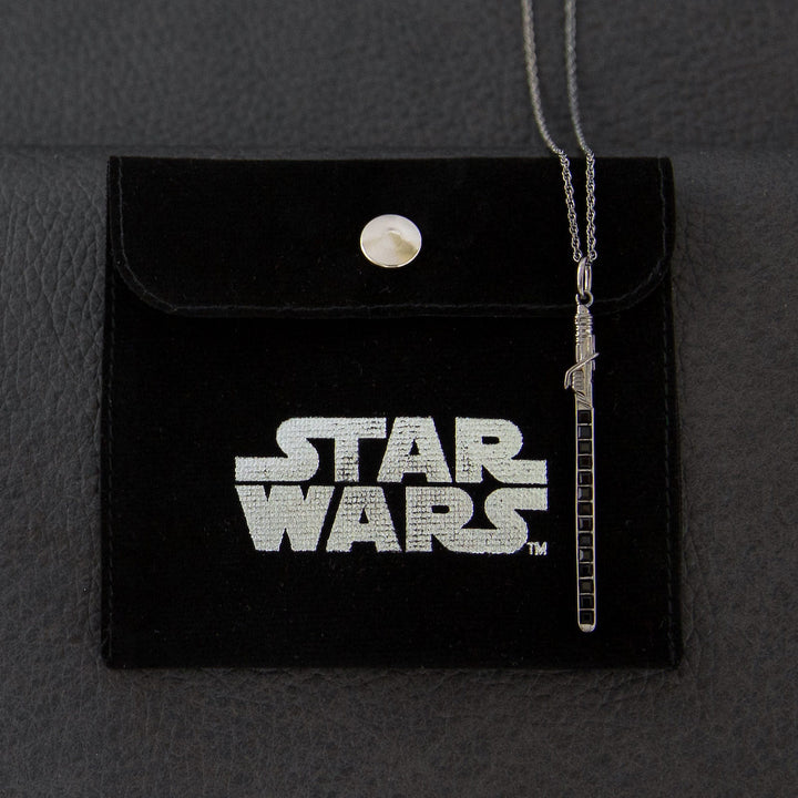 Star Wars X RockLove Darksaber Crystal Lightsaber Necklace