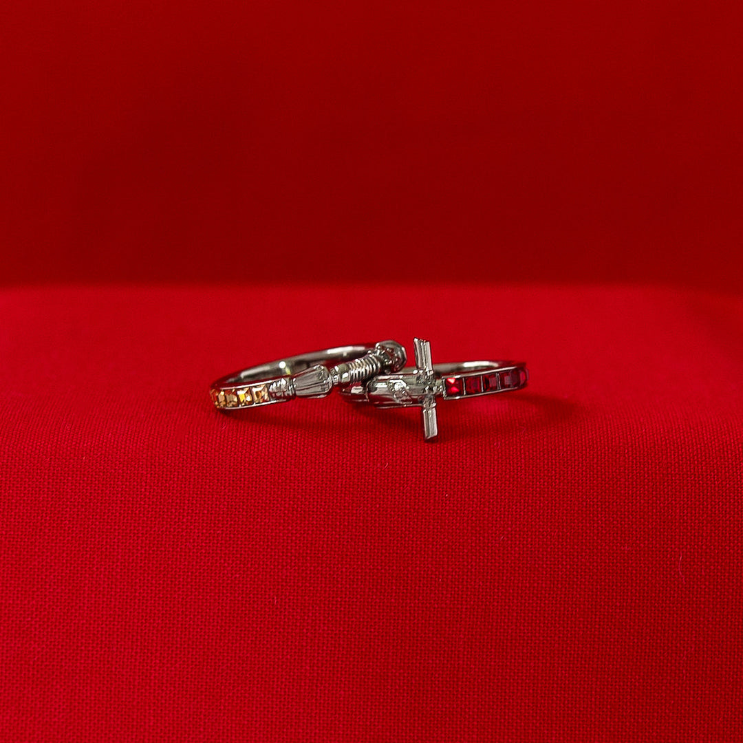 Star Wars X RockLove Kylo Ren Crystal Lightsaber Ring