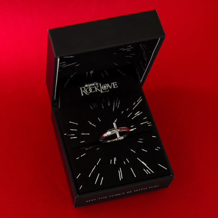 Star Wars X RockLove Kylo Ren Crystal Lightsaber Ring